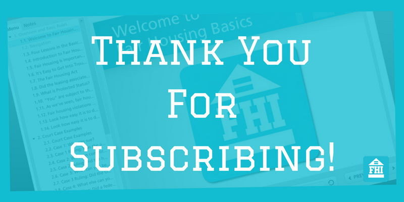 Thank you for subscribing